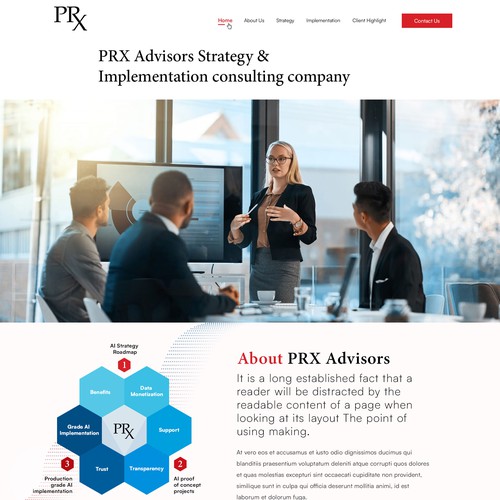 High-End Consulting Website Design Design by Smashing Boys