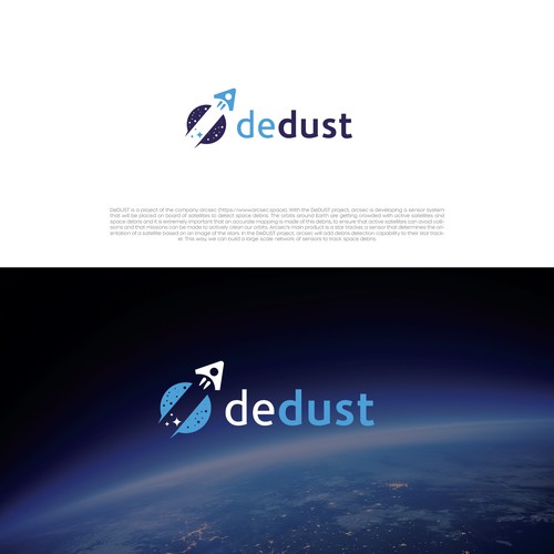 Design of a logo and style for a space project to detect and track space debris Design von Vlashko