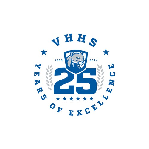 Logo for school's 25th year of excellence Design by Argim
