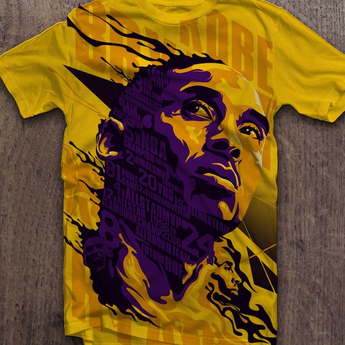 Check out new work on my @Behance profile: Kobe Bryant Vintage Bootleg T- Shirt Design