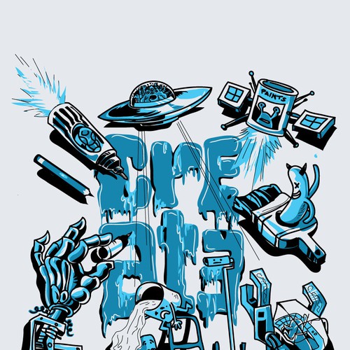 Create 99designs' Next Iconic Community T-shirt Diseño de ZURYX HENDRIX