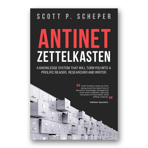 Design the Highly Anticipated Book about Analog Notetaking: "Antinet Zettelkasten" Diseño de Colibrian