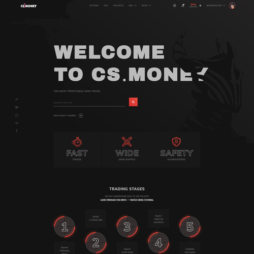 Proposition sur un concours de Design de page web, réalisée par Morningstar_