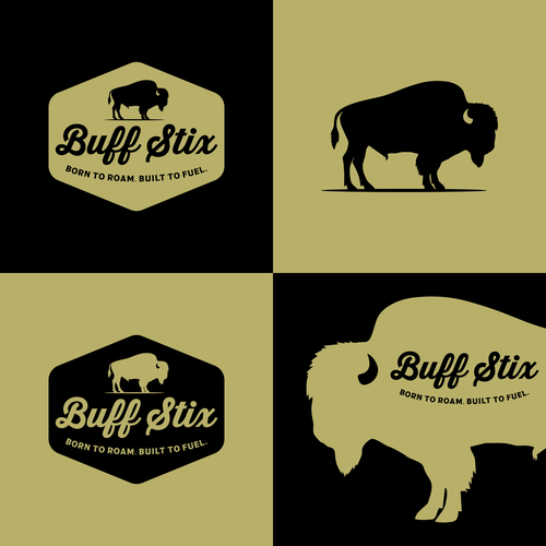 Buff Stix...Lean, Delicious, Buffalo Strong. Design by Brazuca Studio