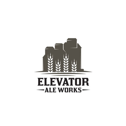Logo design craft brewery in grain elevator redevelopment project