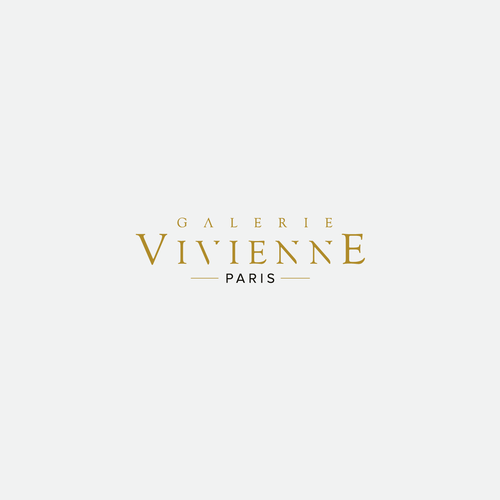 Refonte logo galerie Vivienne Design by uno 8