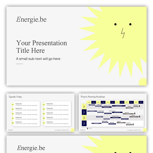 Power Up Your Creativity: Craft a Slide Deck for a new Green Belgian Energy Supplier! Design by AndrewDigger