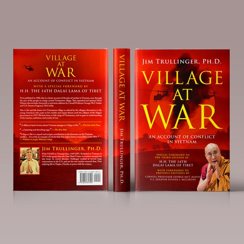 Cover for Third Edition of Classic Work on the Vietnam War. Special Foreword by H.H. the Dalai Lama. Design réalisé par Sam Art Studio