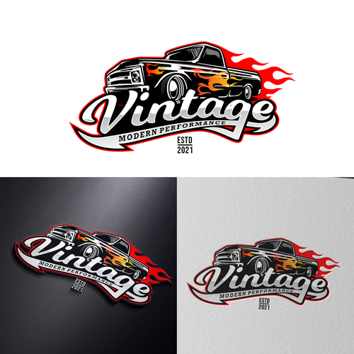 Vintage Modern Performance Updated Logo Design by Vandi septiawan