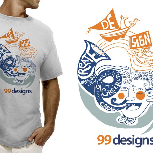 Create 99designs' Next Iconic Community T-shirt Diseño de Koesnoel80