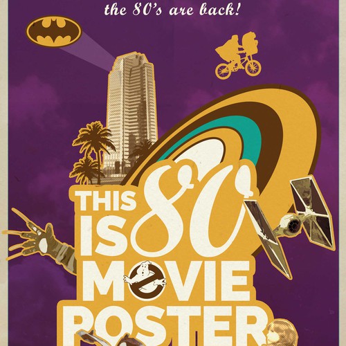 Create your own ‘80s-inspired movie poster! Design by Alexa_tom