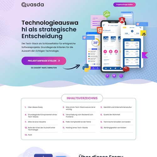 Landing page design contest entry by Askdigital