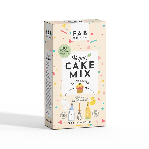 cake mix box Design by MKaufhold