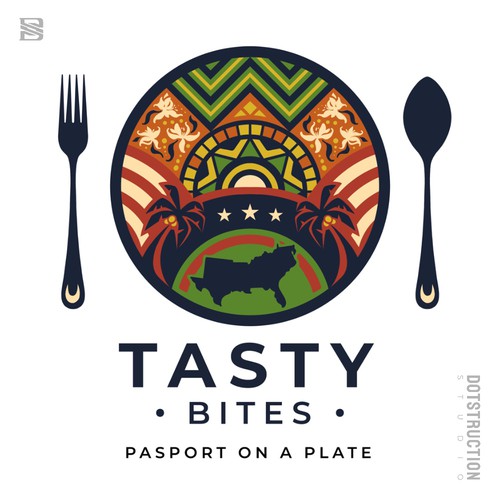 Design di Design a Bold, Soulful Logo for Tasty Bites – Caribbean Meets Southern Comfort di Dotstruction Studio