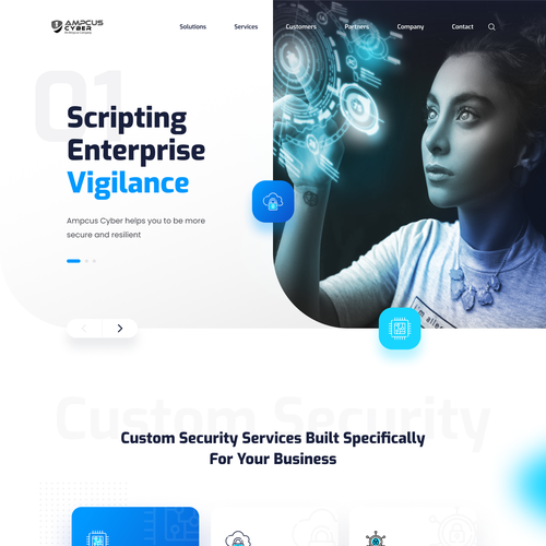 Landing page design contest entry by Firhansan