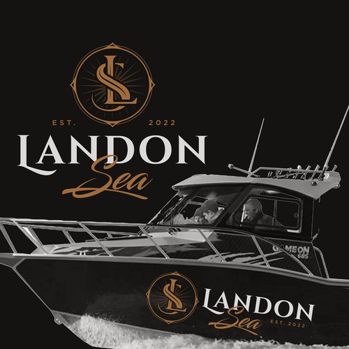 Restaurant logo going on a side of a boat Design by Jacob Gomes