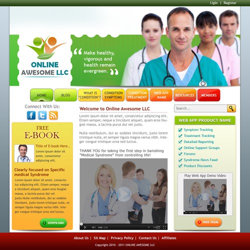 Help Online Awesome LLC with a new website design Ontwerp door UltDes
