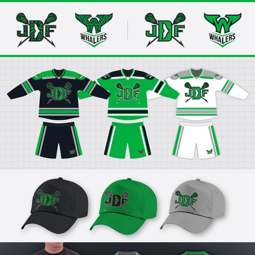 Custom Lacrosse Uniforms, Sample Design F