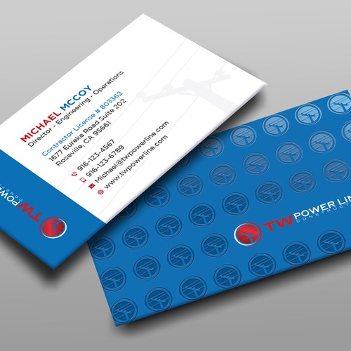 Business Card for a high voltage company Design by prosenjit_P
