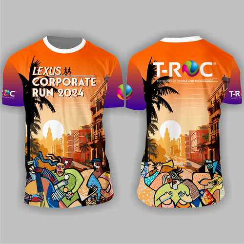 Design di T-ROC's Lexus Corporate Run Race T-Shirt Design di Punisher!!!