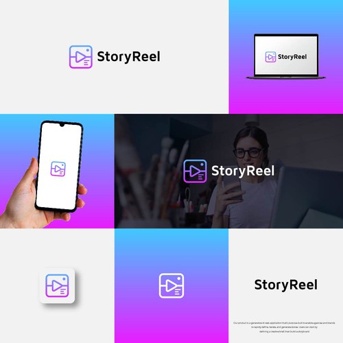 Generative AI storytelling service for creative agencies and brands Design by pixelamazers