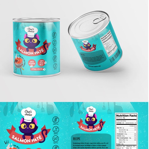 Design a super premium pet food packaging! Design by Budour A.