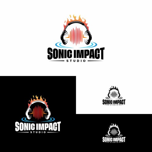 "Looking for a explosive logo that will make a Sonic Impact for a Recording Studio!" Design by Sil [LD]