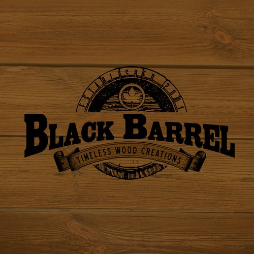 Create a vintage logo for Black Barrel Design by Adcre8tr