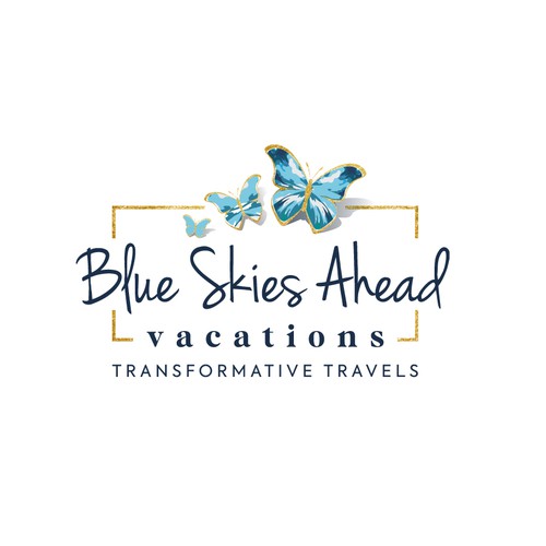 Designs | Sophisticated Blue Butterfly Travel Logo | Logo & brand ...