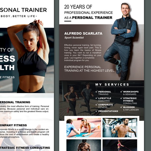 Experienced personal trainer and fitness professional looking for business  flyer, Postcard, flyer or print contest