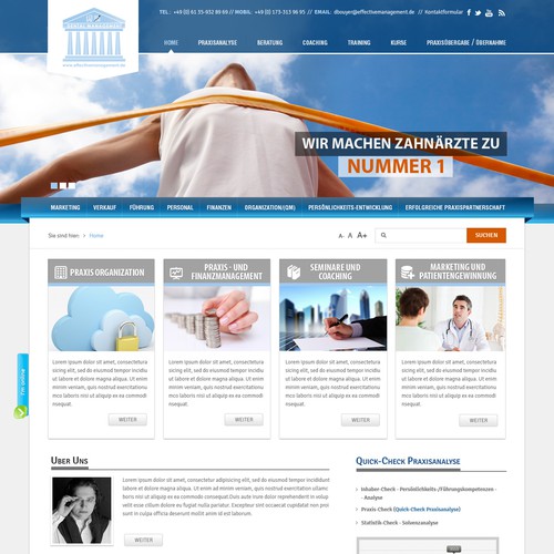 Web page design contest entry by anem