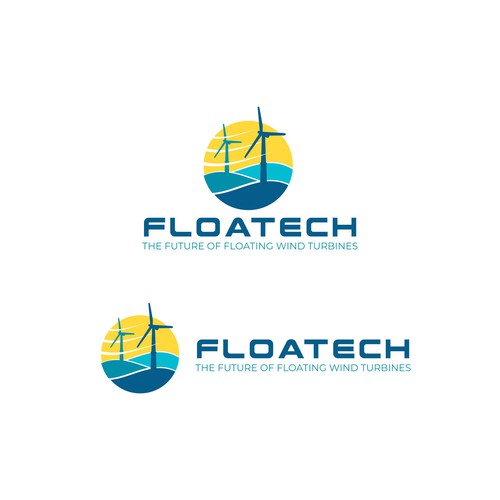 Creation of a logo for a wind turbine research project: FLOATECH Design by xxian