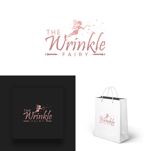 Design a sophisticated logo for The Wrinkle Fairy with a touch of Magic! Design by BALAKOSA std