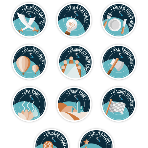 Cool Badges for Team building Design by Sona Geciova