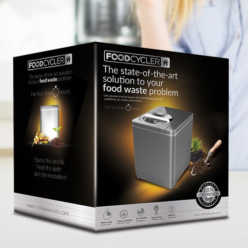 Food Cycler Indoor Composter Package Design Design by Mr. Ozz