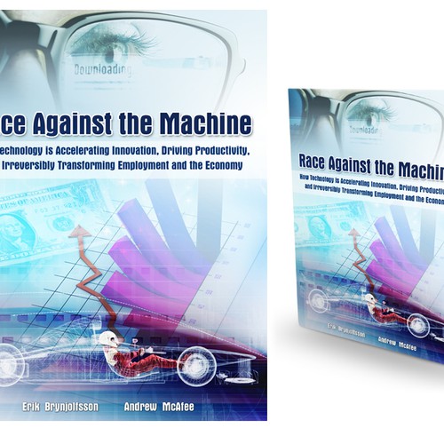 Create a cover for the book "Race Against the Machine" Design por zakazky
