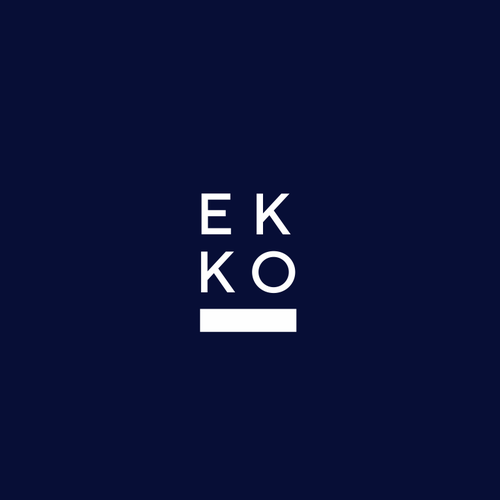 SIMPLE LOGO - ekko Letters then dm after Design by JANTUNGHATI