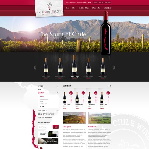 Web page design contest entry by 2ché