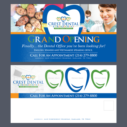 New dental office opening | Postcard, flyer or print contest | 99designs