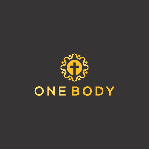 Design a logo for One Body Software showing inter-church community in the One Body of Christ. Design by InfaSignia™