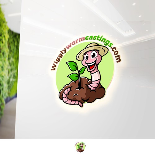 Logo design for worm farm Design by Basstome