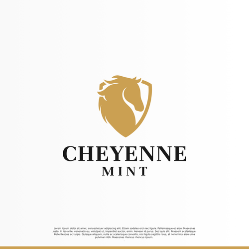 Masculine Western Inspired Logo to appeal to high net worth investors Design by Direwolf Design