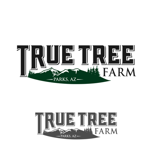 Organic logo for high elevation tree farm in Arizona. Design by Brainstorming_day