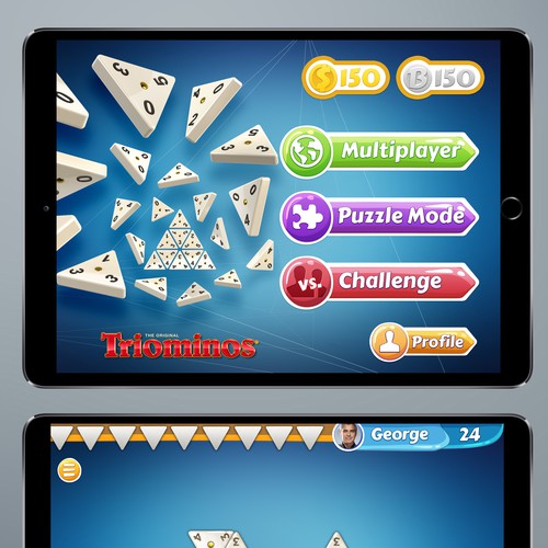 **GUARANTEED** Create UI for Triangular Dominos iPad Game Design by AscentCarbon♾️