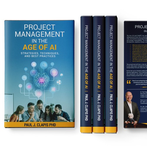 Simple, professional cover for a business book about Artificial Intelligence Design by ~99~