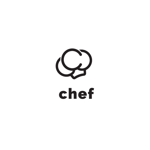 "CHEF": Food & Cooking Social Media Logo Design by d'sun