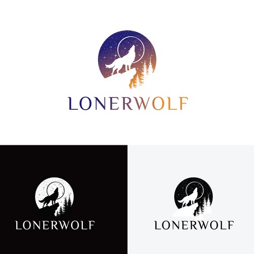 Wolf Sun/Moon Logo For Spiritual Website Design by MagesticD