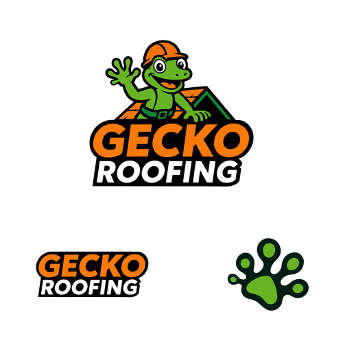 Bright, Colorful, Fun, Logo & Brand Kit For GECKO ROOFING Design by ondwari obiko