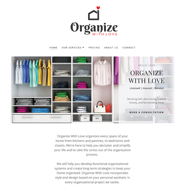 Design by ColibryDsign titled "Organize with love"
