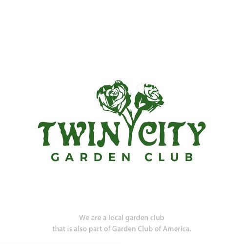 Create A Timeless Twin Roses Logo For Twin City Garden Club